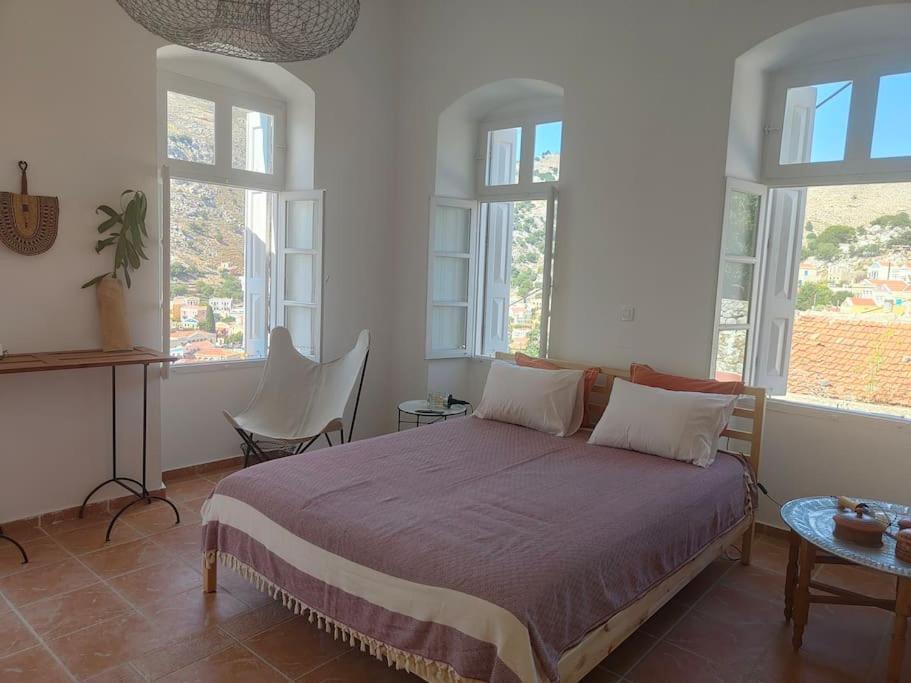 Maison Avec Terrasses Et Vues Symi Exteriör bild