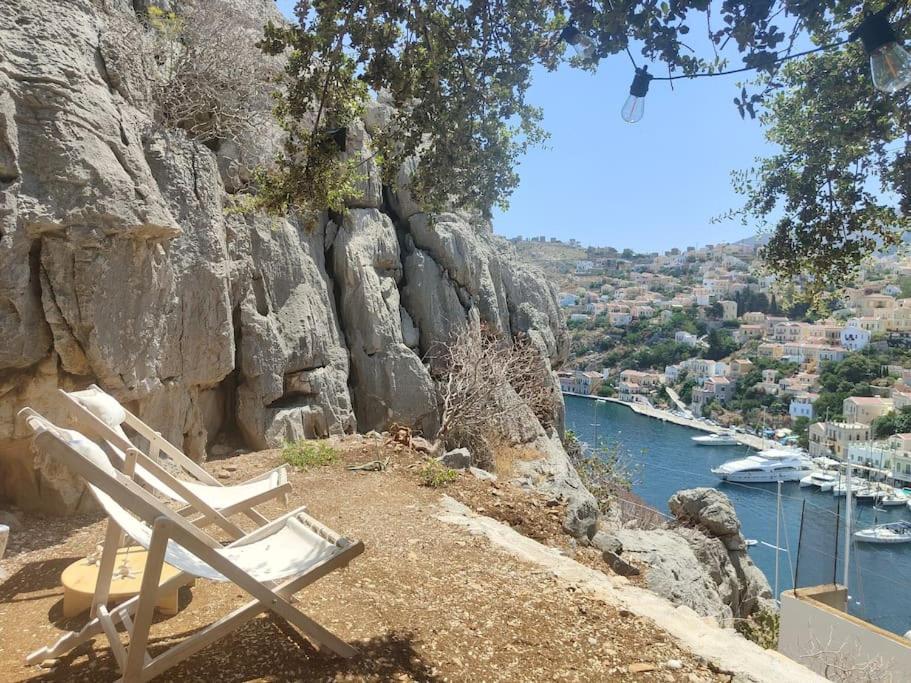 Maison Avec Terrasses Et Vues Symi Exteriör bild